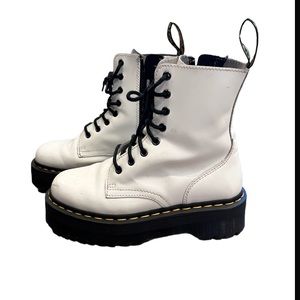 Dr. martens white jadon boots